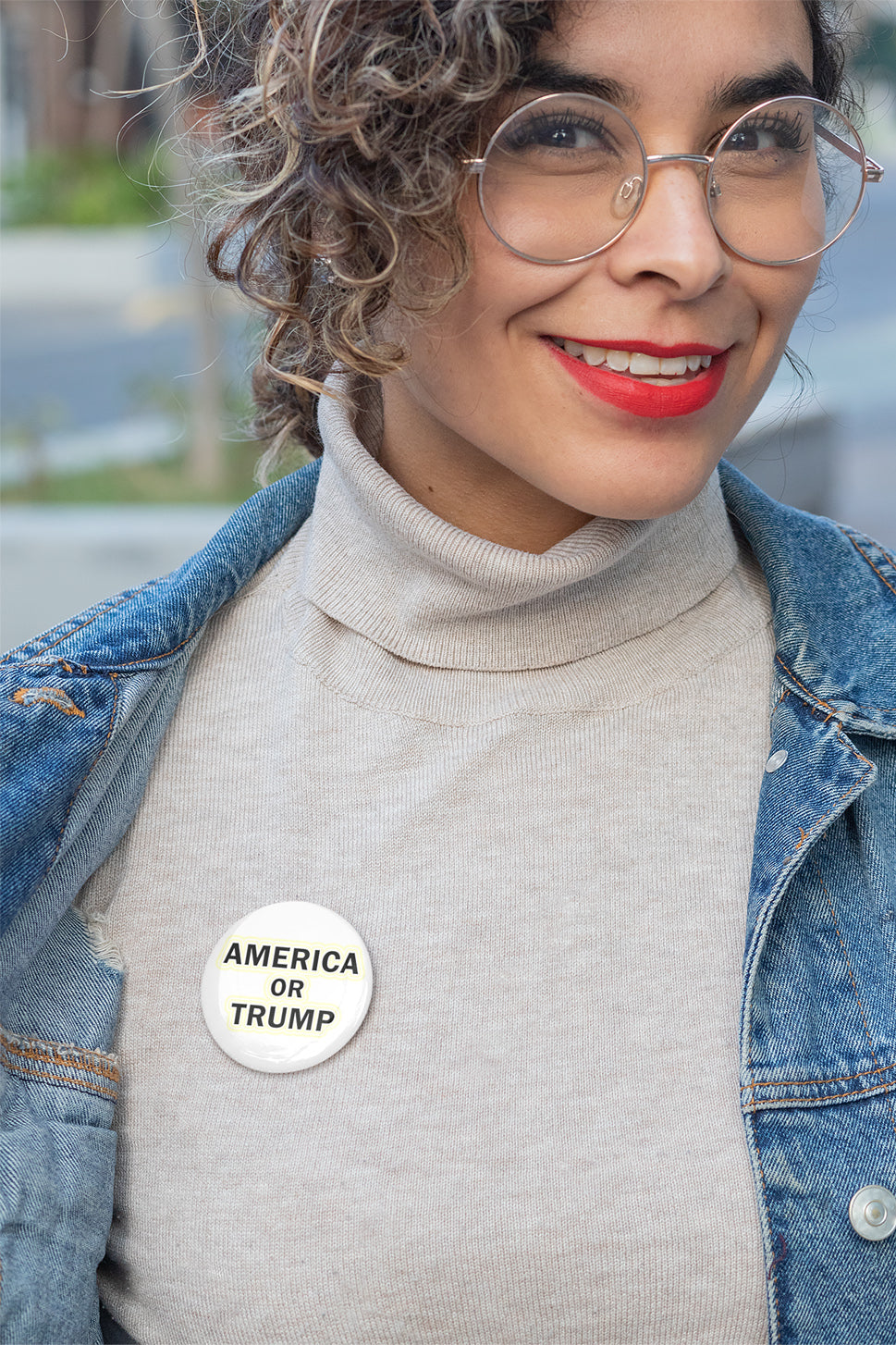 America or Trump Set of 5 pin buttons