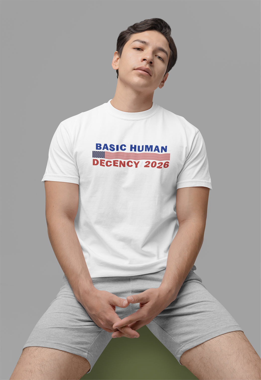 Basic Human Decency 2026 Adult Cotton T-Shirt