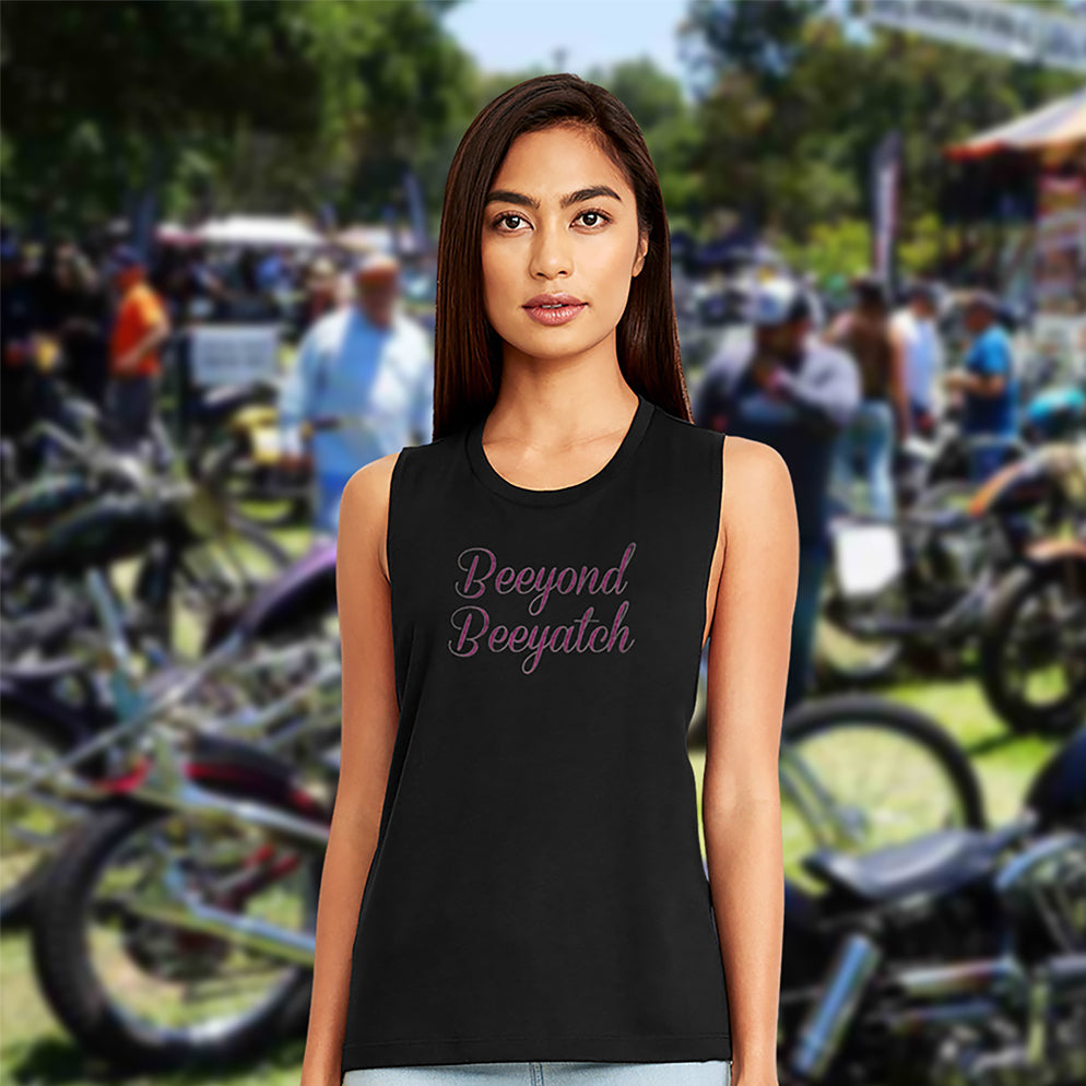 Beeyond Beeyatch Ladies' Festival Muscle Tank