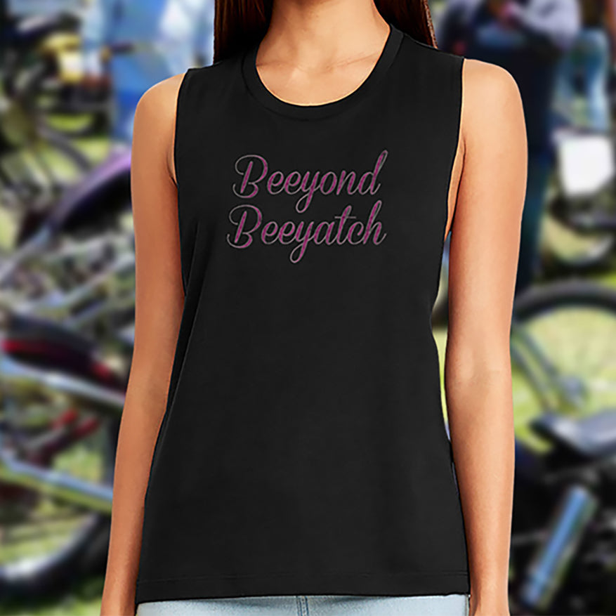 Beeyond Beeyatch Ladies' Festival Muscle Tank