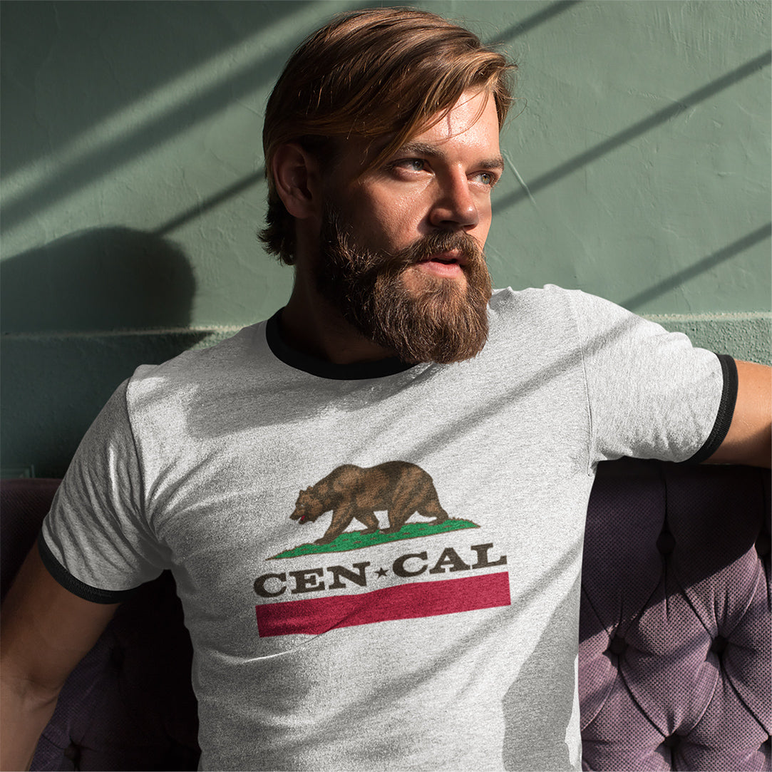 CEN CAL Adult Cotton Ringer T-Shirt