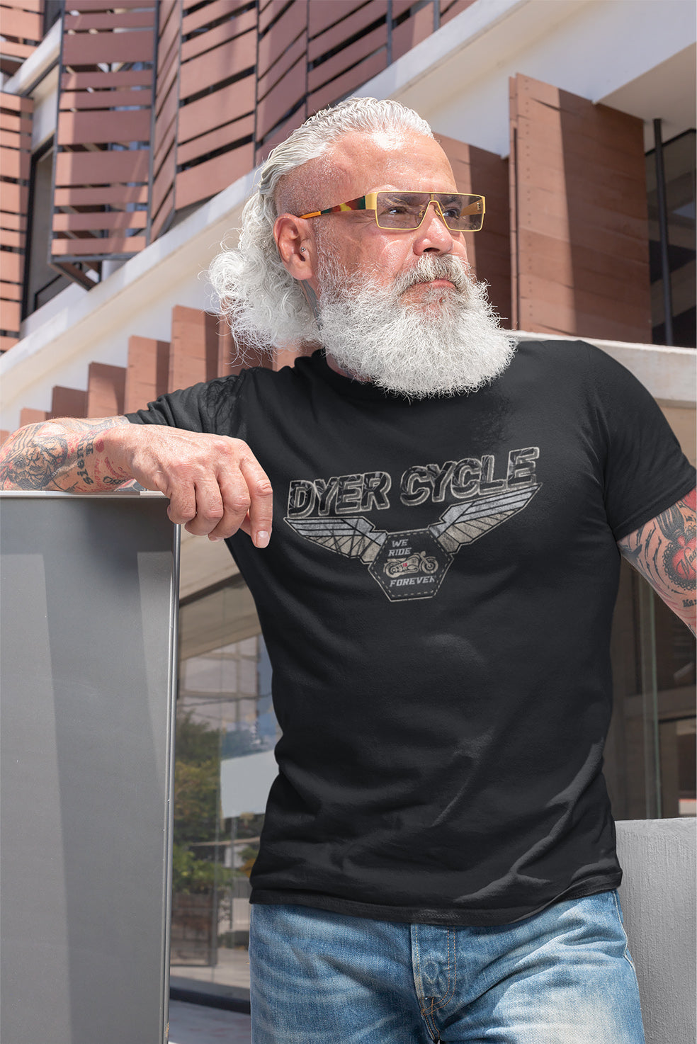 Dyer Cycle We Ride Forever Adult Cotton T-Shirt