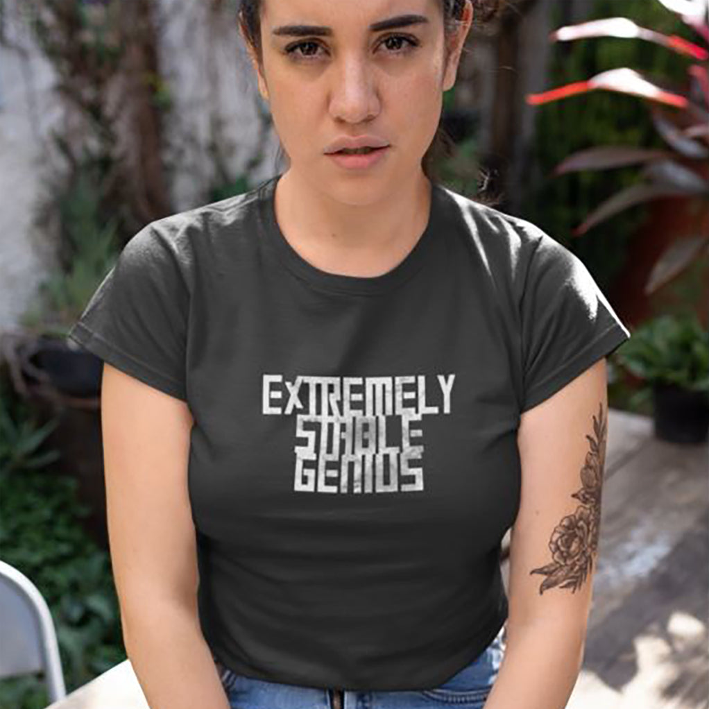 Extremely Stable Genius Ladies CVC T-Shirt
