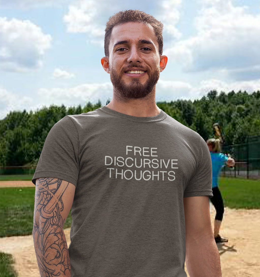 Free Discursive Thoughts Adult Cotton T-Shirt