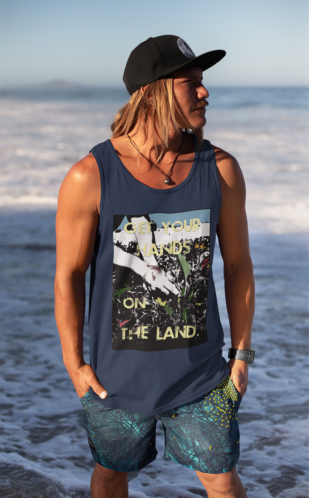 Get Your Hands On The Land Men's The Concert Tank®