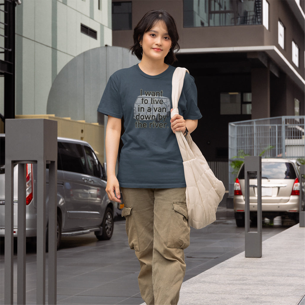 I Want To Live In A Van Adult Cotton T-Shirt