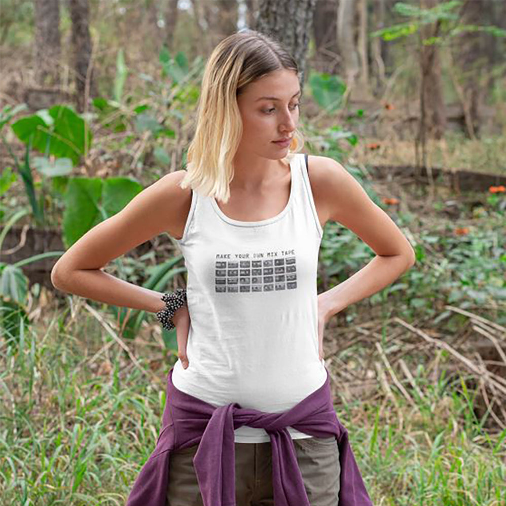 Make Your Own Mix Tape Ladies' Racerback Tank