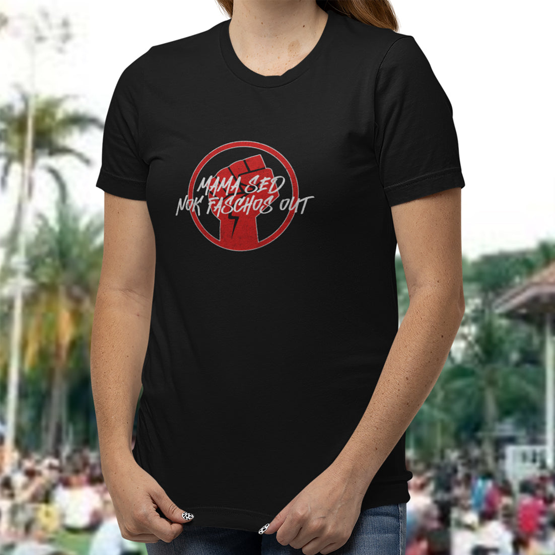 Mama Sed Nok Faschos Out Ladies Relaxed Jersey Cotton T-Shirt
