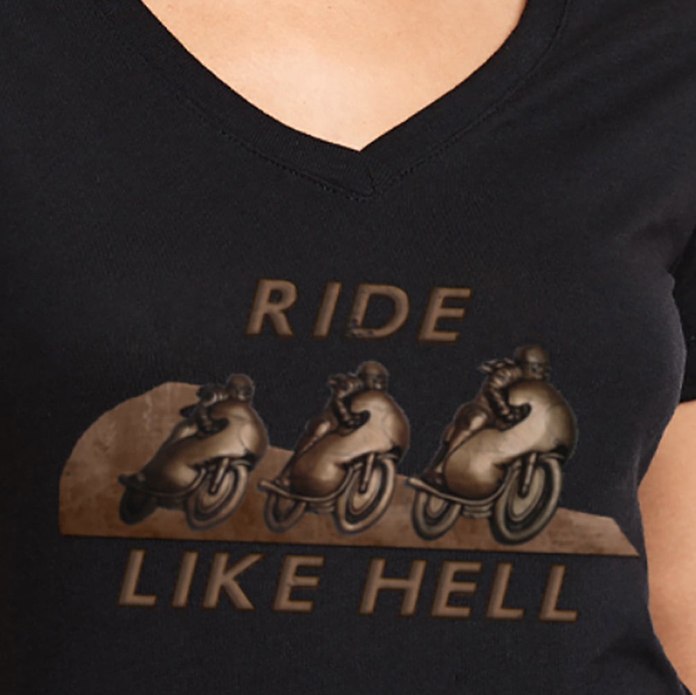 Ride Like Hell Ladies Ideal V - Junior Fit