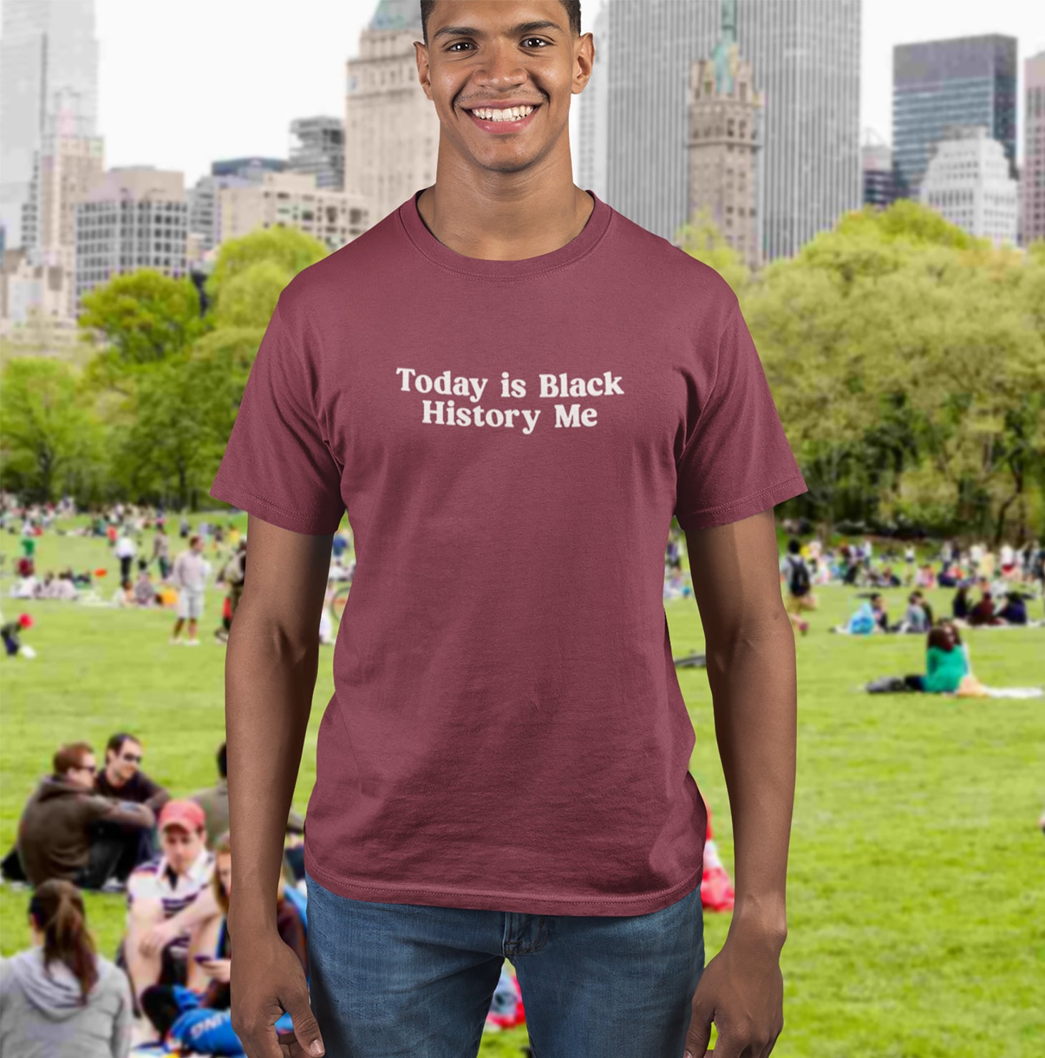 Today is Black History Me Adult Cotton T-Shirt