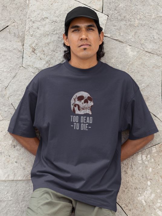 Too Dead to Die Shaka Wear Adult Max Heavyweight T-Shirt