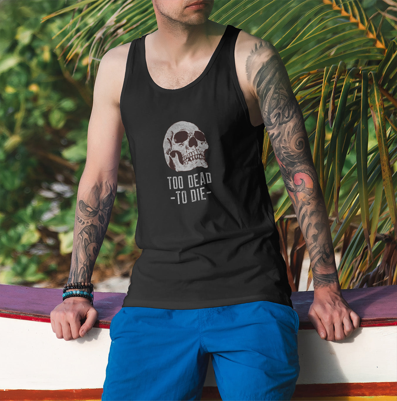 Too Dead to Die Adult Cotton Tank Top