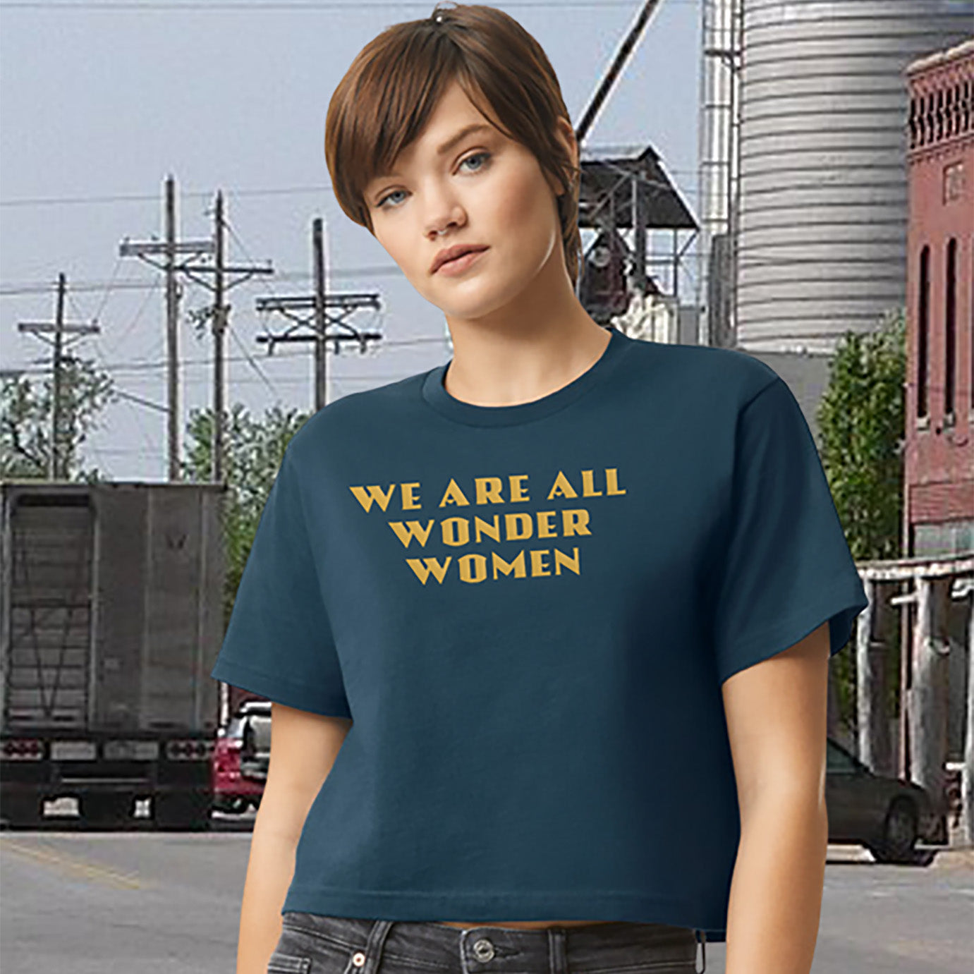 We Are All Wonder Women Women's Fine Jersey Boxy Tee
