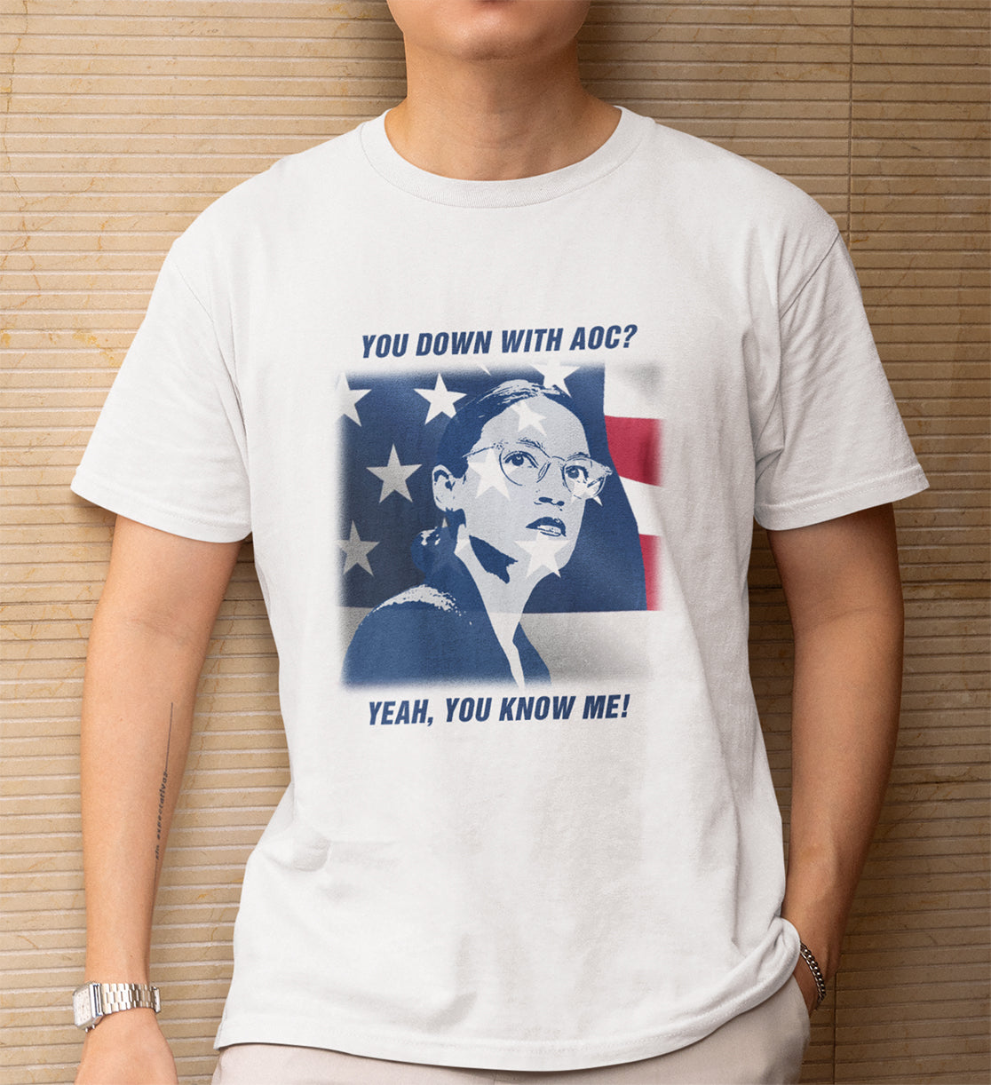 You Down With AOC? Adult Cotton T-Shirt