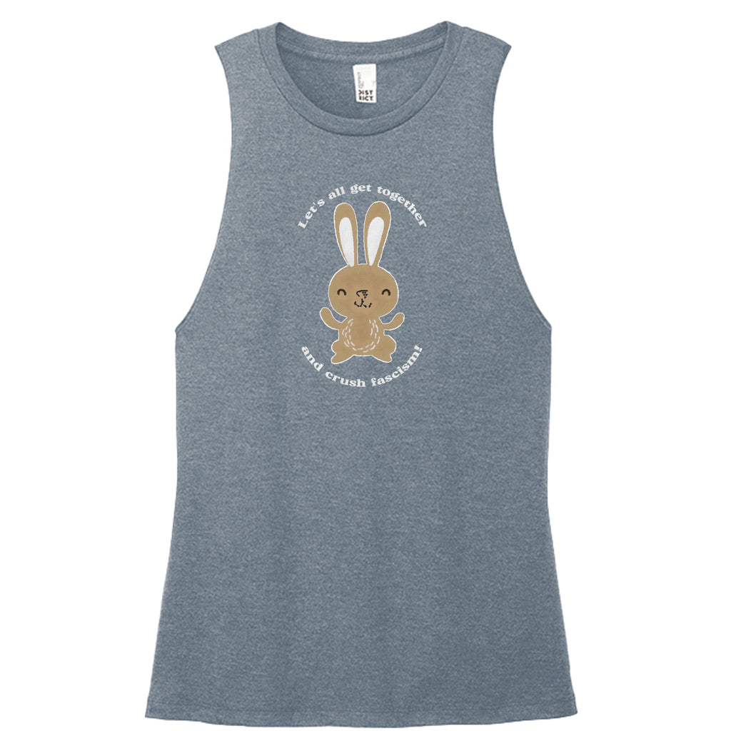 Flint Blue Heather - DT153 - FRONT