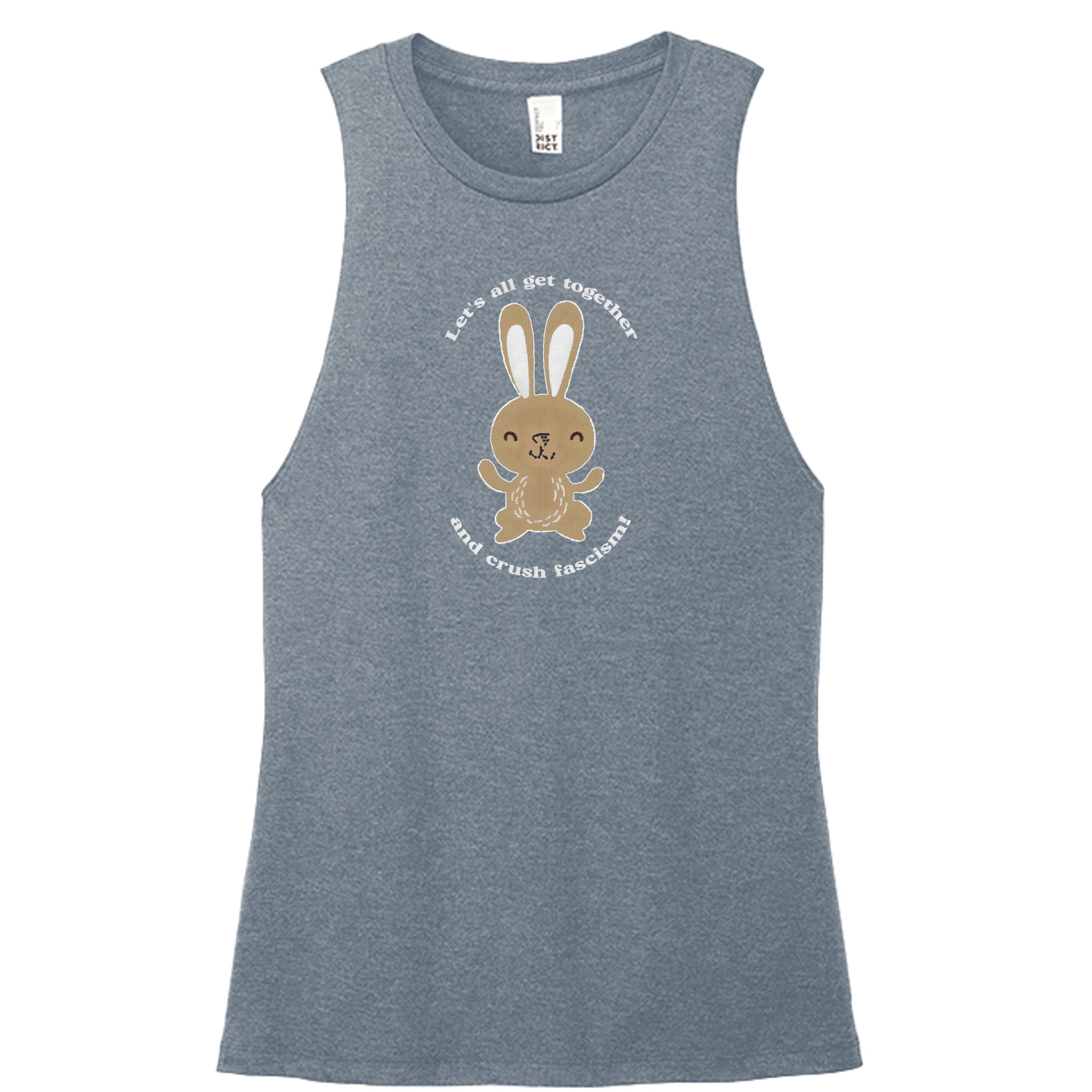 Flint Blue Heather - DT153 - FRONT