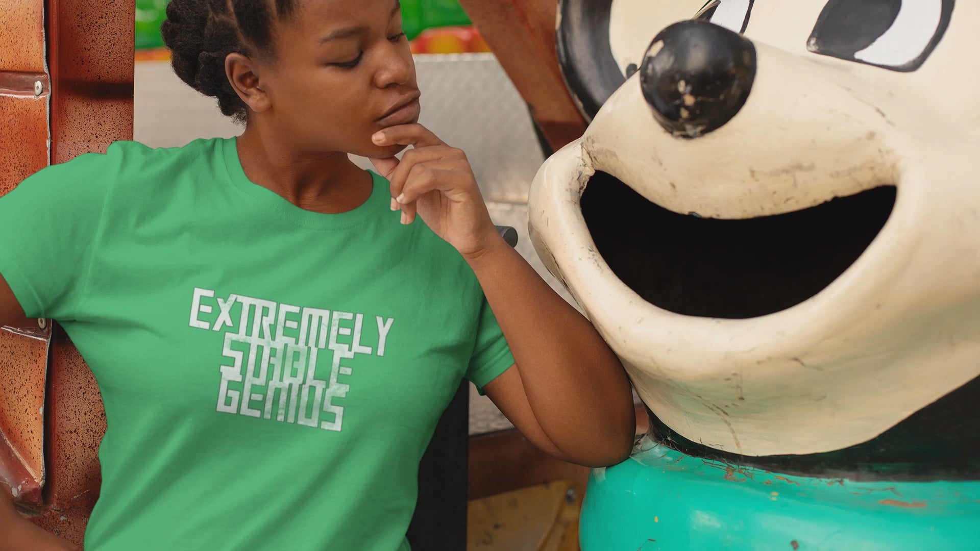 Extremely Stable Genius Ladies CVC T-Shirt