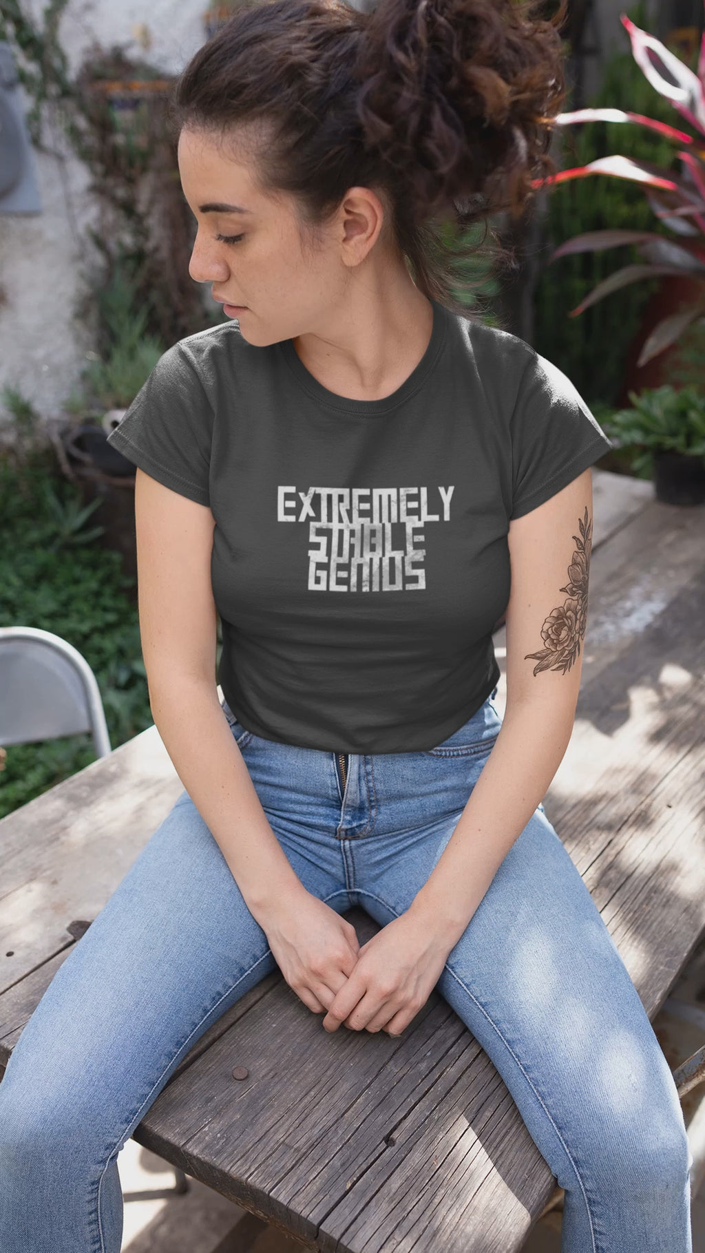 Extremely Stable Genius Ladies CVC T-Shirt